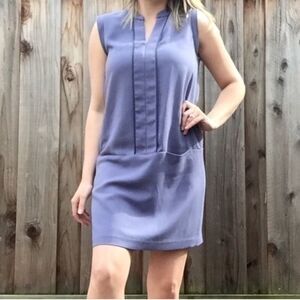 Rebecca Taylor sleeveless mod professional Navy Mini shift Dress women’s 8 NWT!
